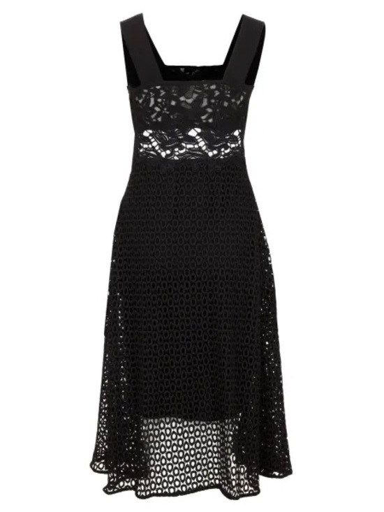 Pinko Dresses & Skirts - Pinko Black Lace-Overlay Midi Dress